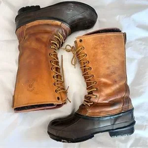 LACROSSE Mountaineer Tall Leather Duck Winter Work Boots Size Men 8 Women s 9.5